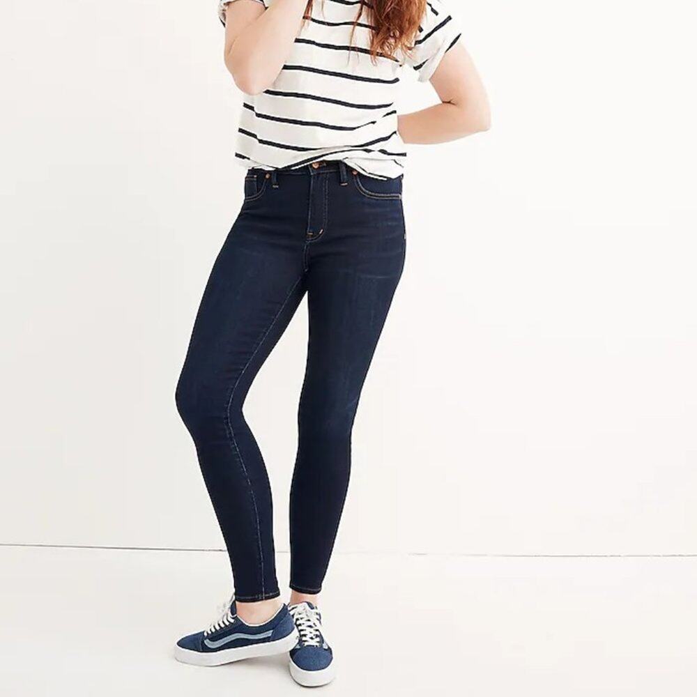Madewell 9" Mid-Rise Skinny Jeans in Larkspur Wash Size 26